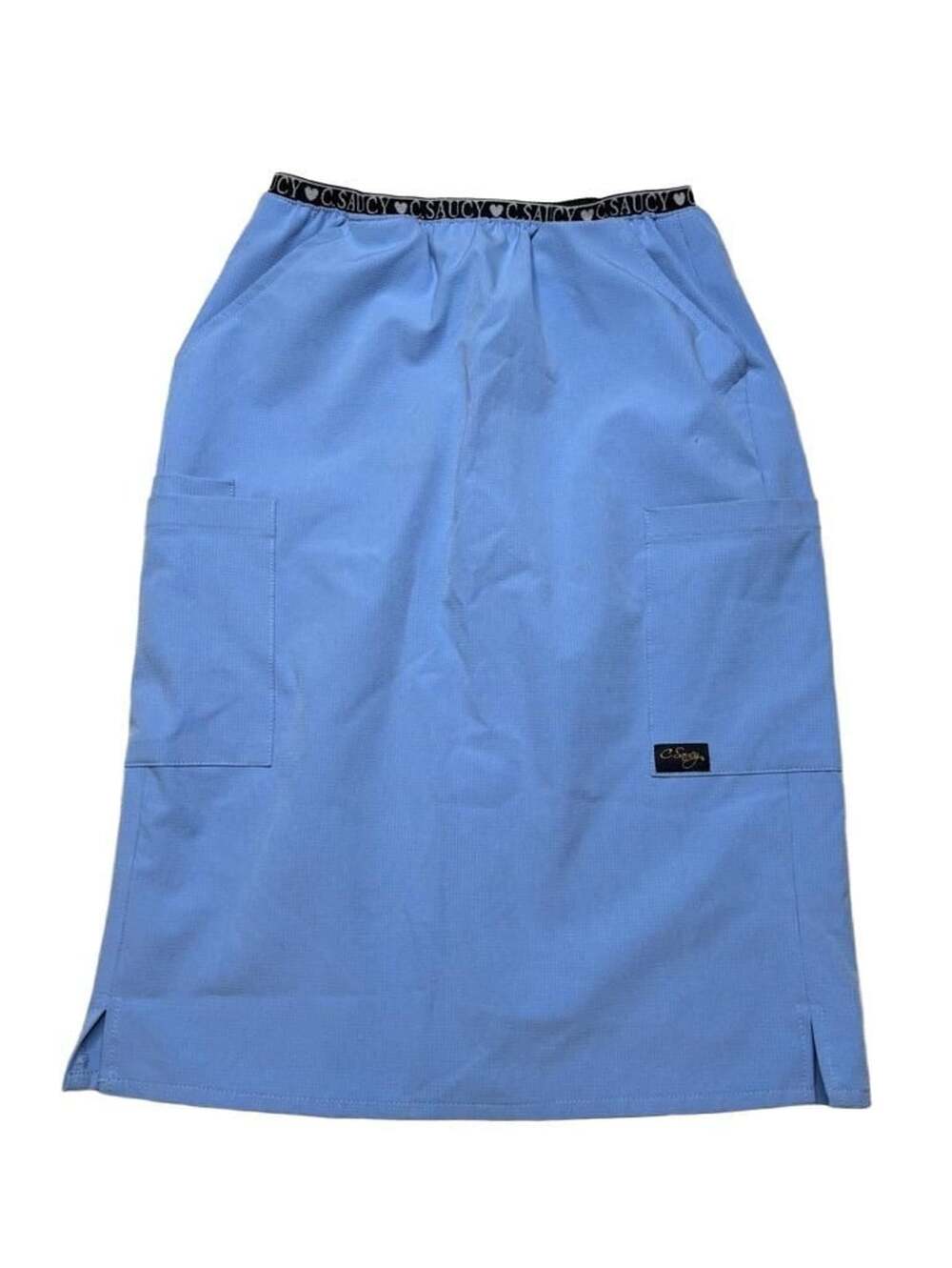C. Saucy Scrub Skirt Size S Blue Medical Uniform